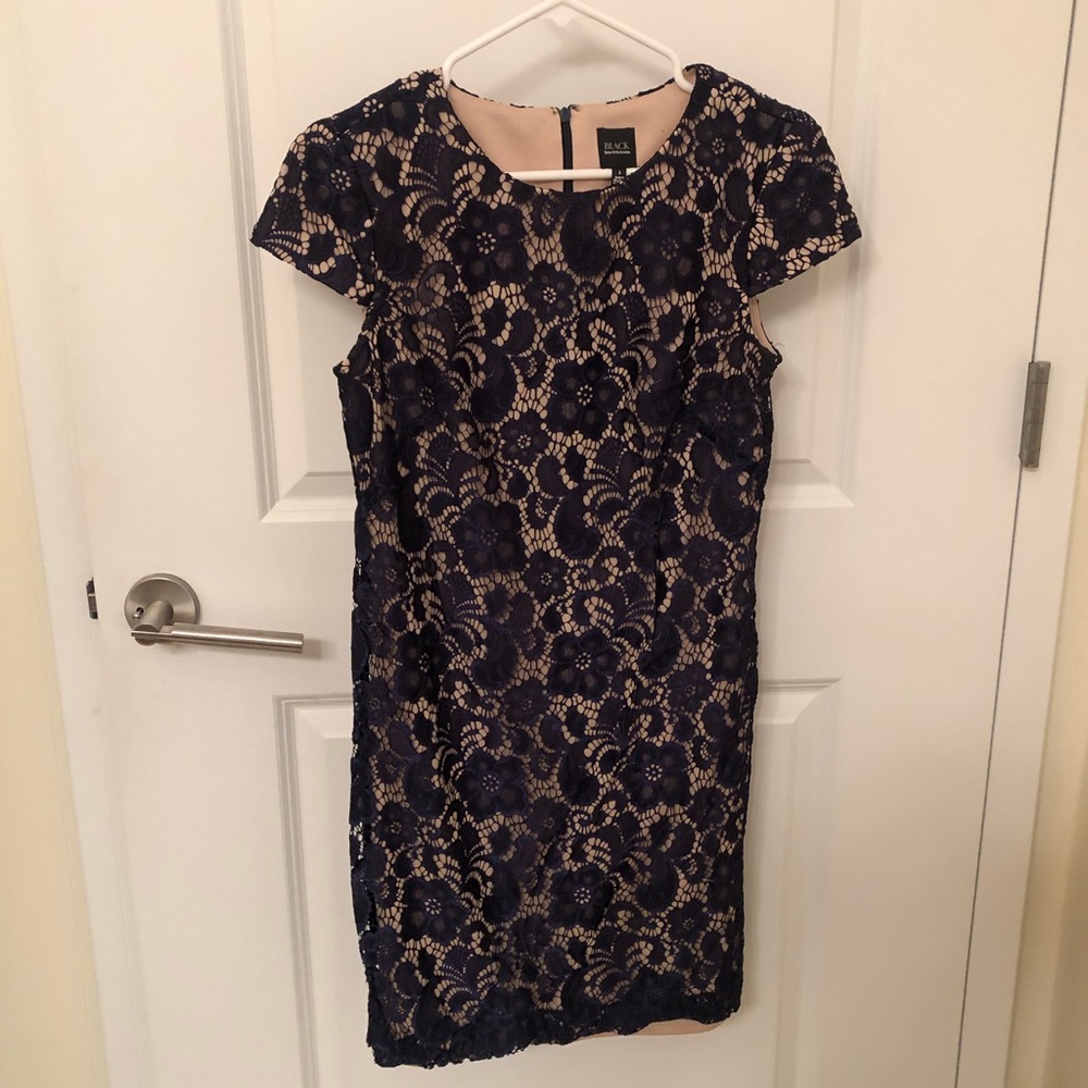 Blue Cocktail Dress - Size 4 - Saks Black Label